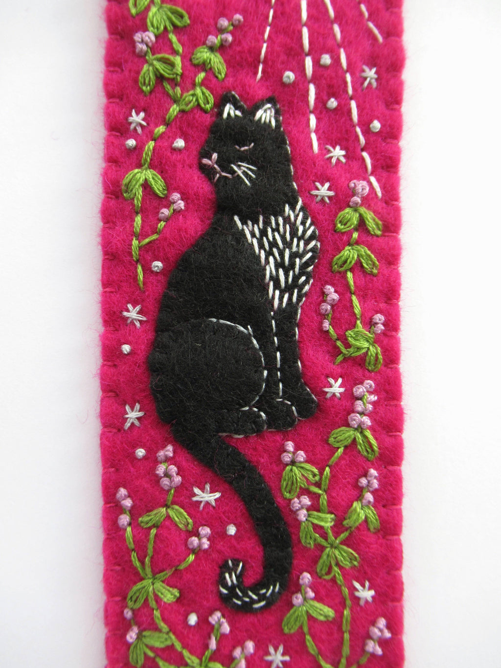 Black Cat Bookmark felt craft kit from The Stitch