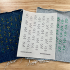 Each Wrenbird Arts mending transfer is single use
