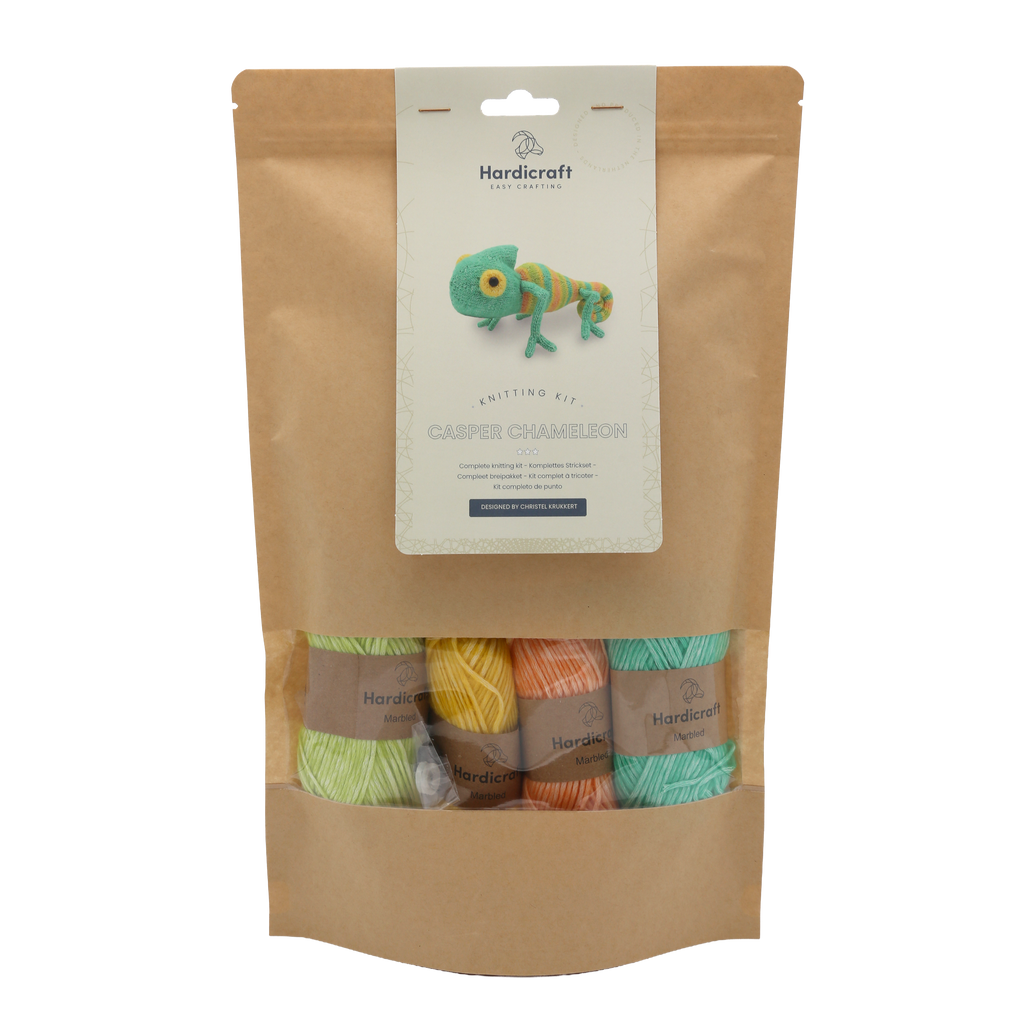 Casper Chameleon knitting kit from The Stitch