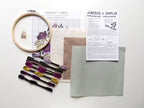 Violet Vibes cross stitch kit by Junebug and Darlin, view 2
