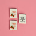 Sweet Baby Girl woven sew-in label for baby quilts
