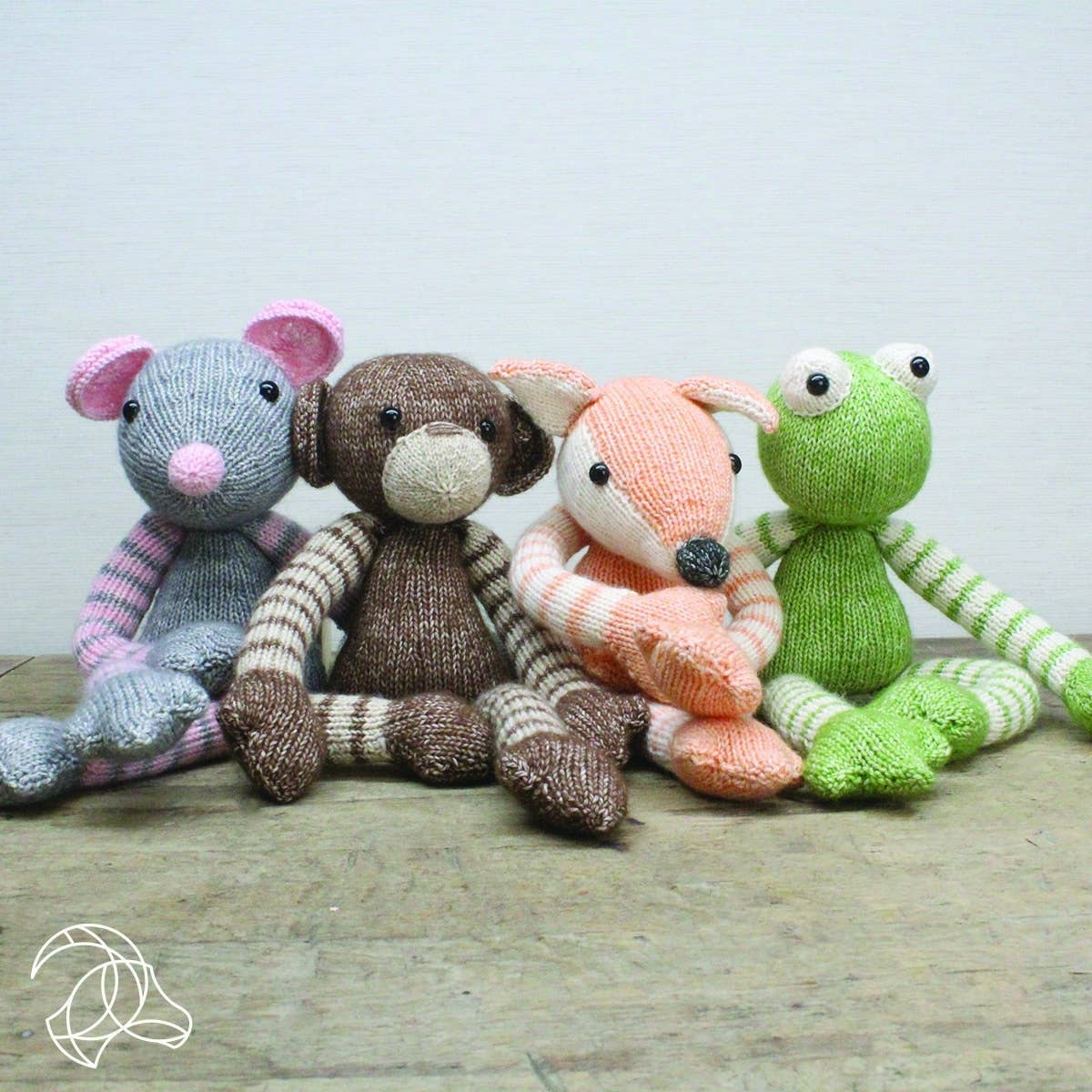 Finished Malinda Monkey knitted monkey, about 37 cm tall