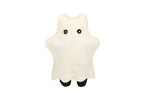 Ghost Cat felt doll kit by Kiriki Press, a black cat with a removable white felt sheet