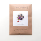 Violet Vibes cross stitch kit by Junebug and Darlin, view 3