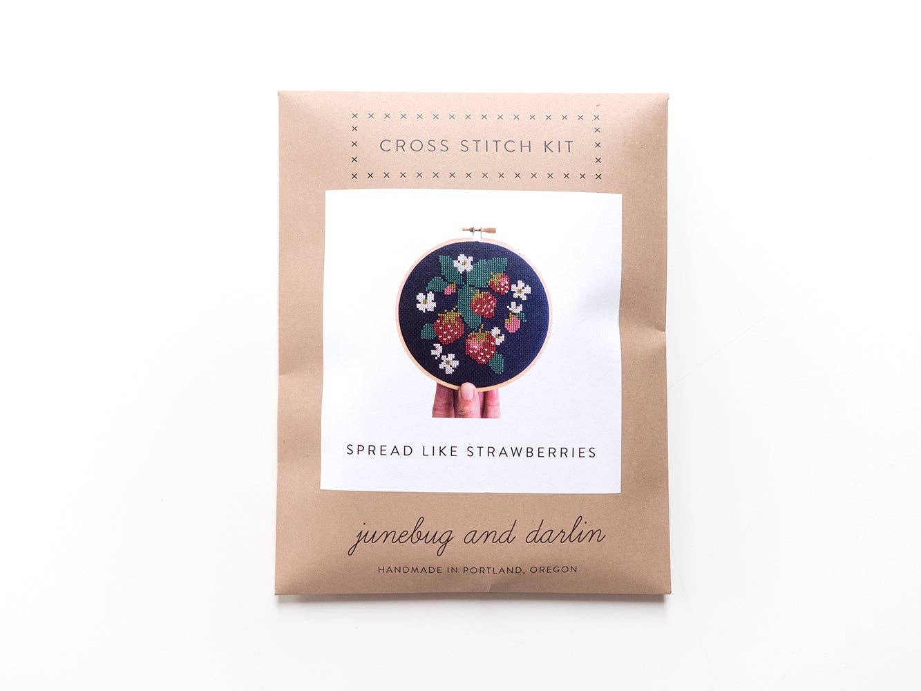 Spread Like Strawberries cross stitch kit by Junebug and Darlin, view 5