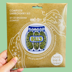 Pickles complete embroidery kit by Hook, Line & Tinker