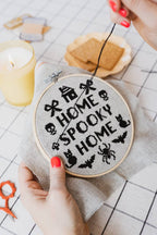Home Spooky Home Cross Stitch Kit by Cotton Clara
