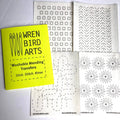 Set #3 Yellow washable mending transfers by Wrenbird Arts
