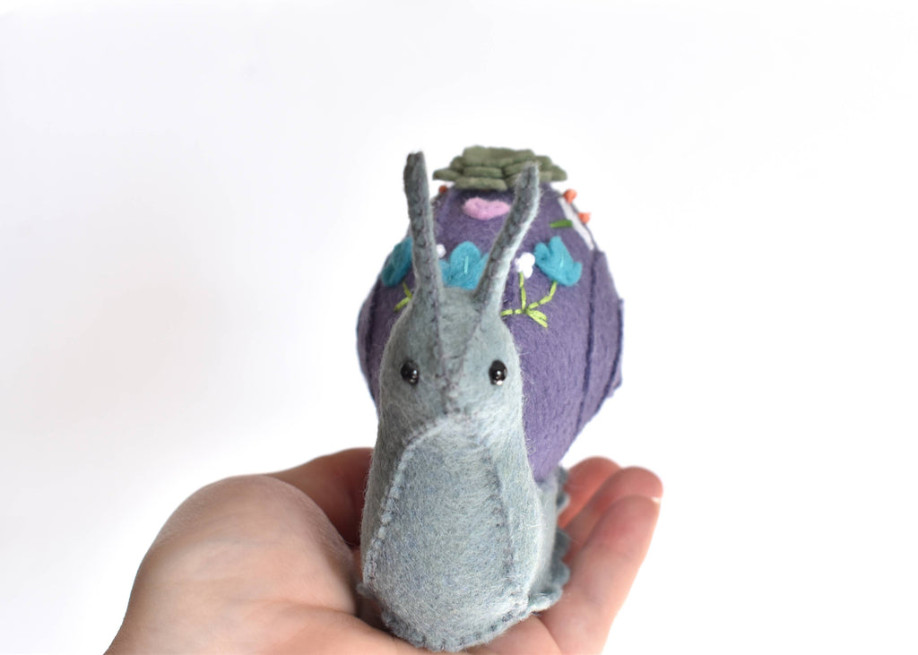 Felt Snail Sewing Pattern by DelilahIris