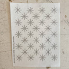 Stars three design transfer set for hand stitched textile repair by Approved Textiles