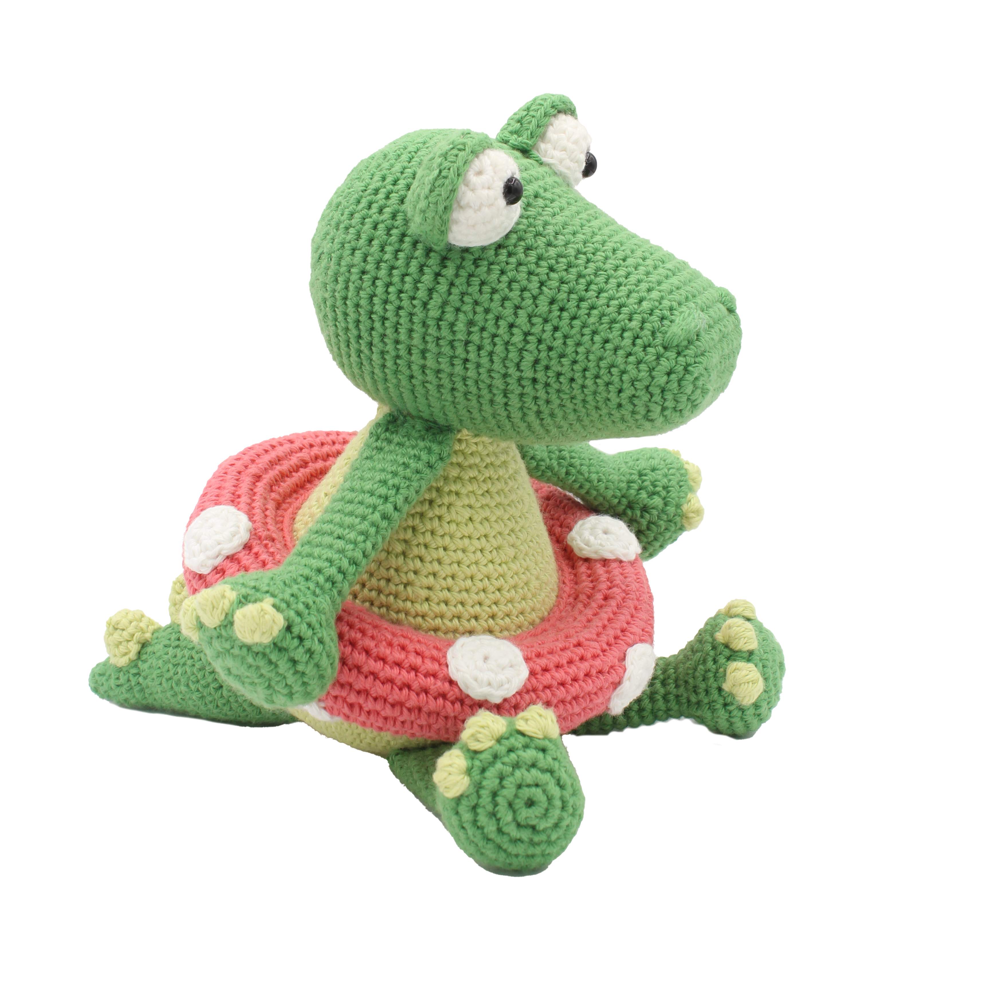 Klaas crocodile amigurumi crochet kit from The Stitch