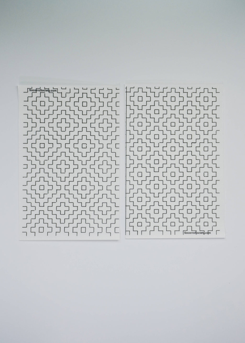 Socorro Society Sashiko Stick n' Stitch Hitomezashi Pattern