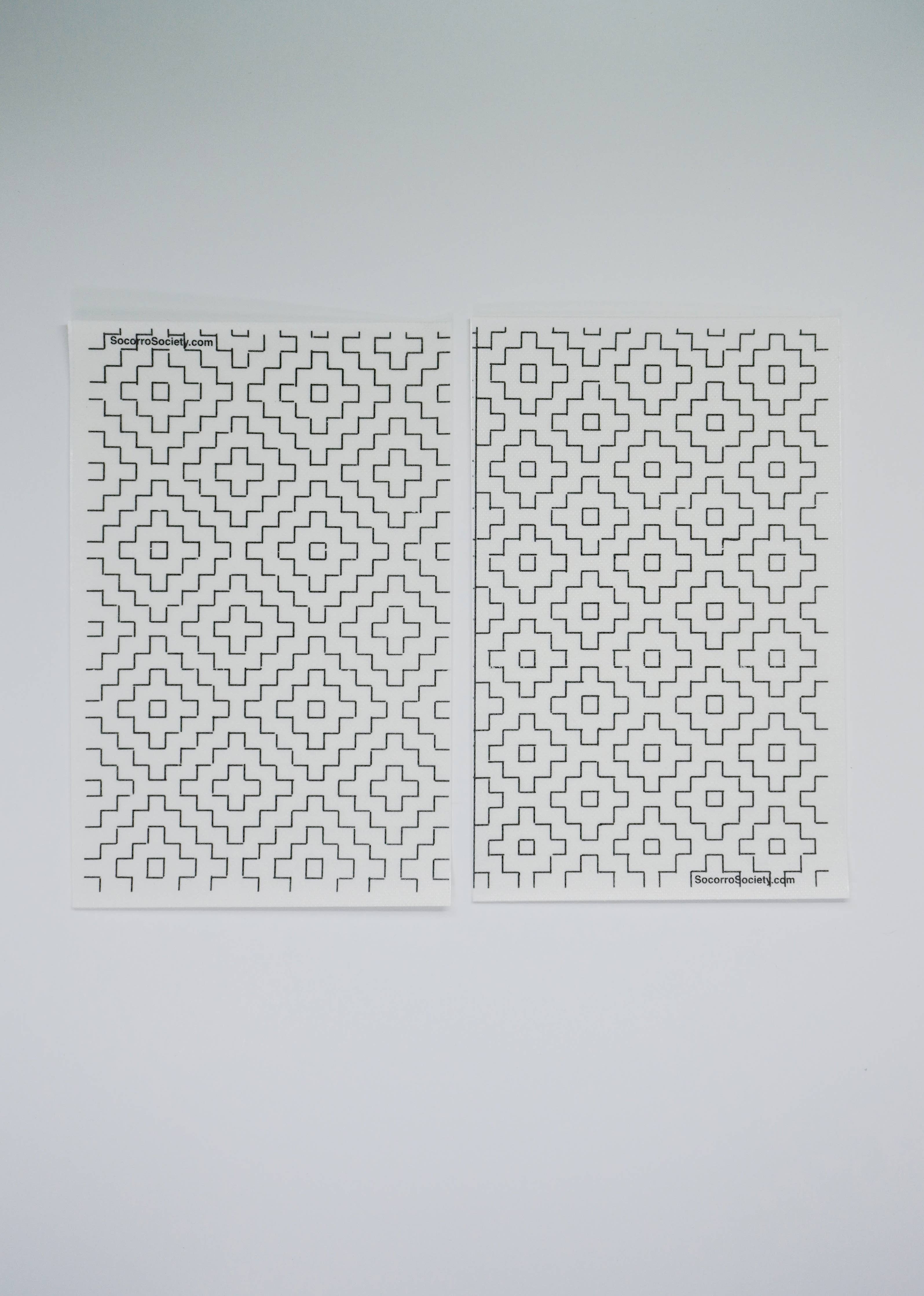 Socorro Society Sashiko Stick n' Stitch Hitomezashi Pattern