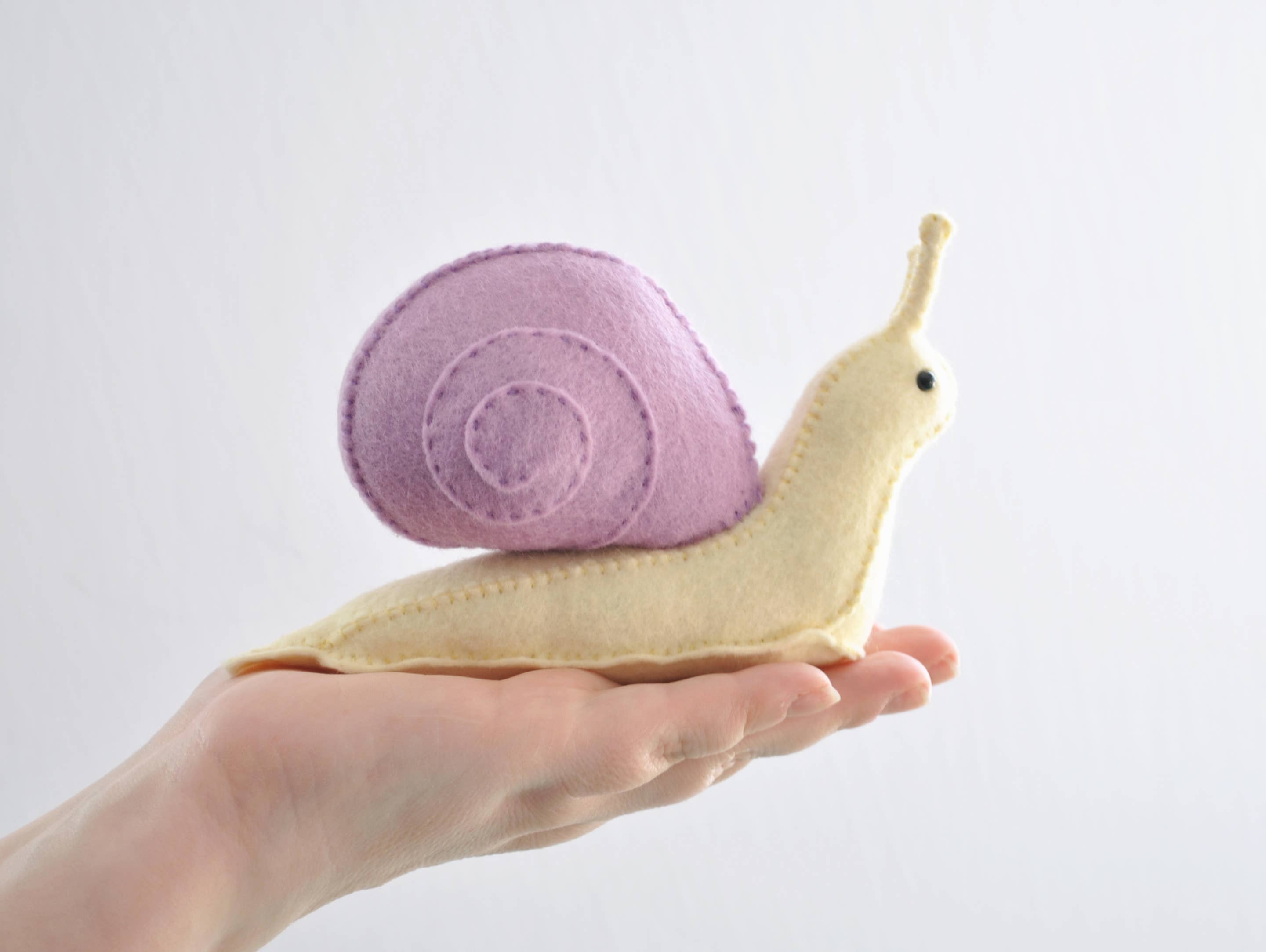 Felt Snail Sewing Pattern by DelilahIris