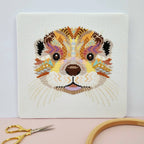 Mandala Otter counted cross stitch kit by Meloca Designs, an otter in mandala pattern