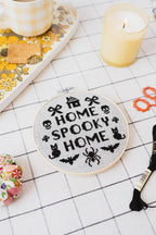 Home Spooky Home Cross Stitch Kit by Cotton Clara