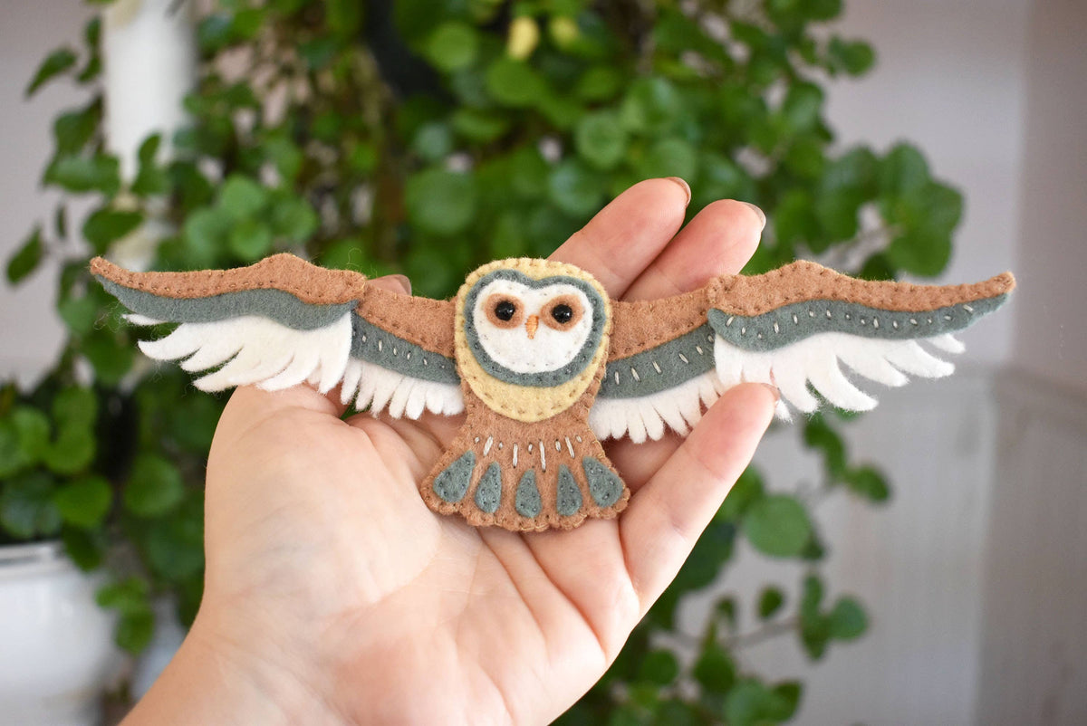 Felt Owl Ornament Sewing Pattern by DelilahIris