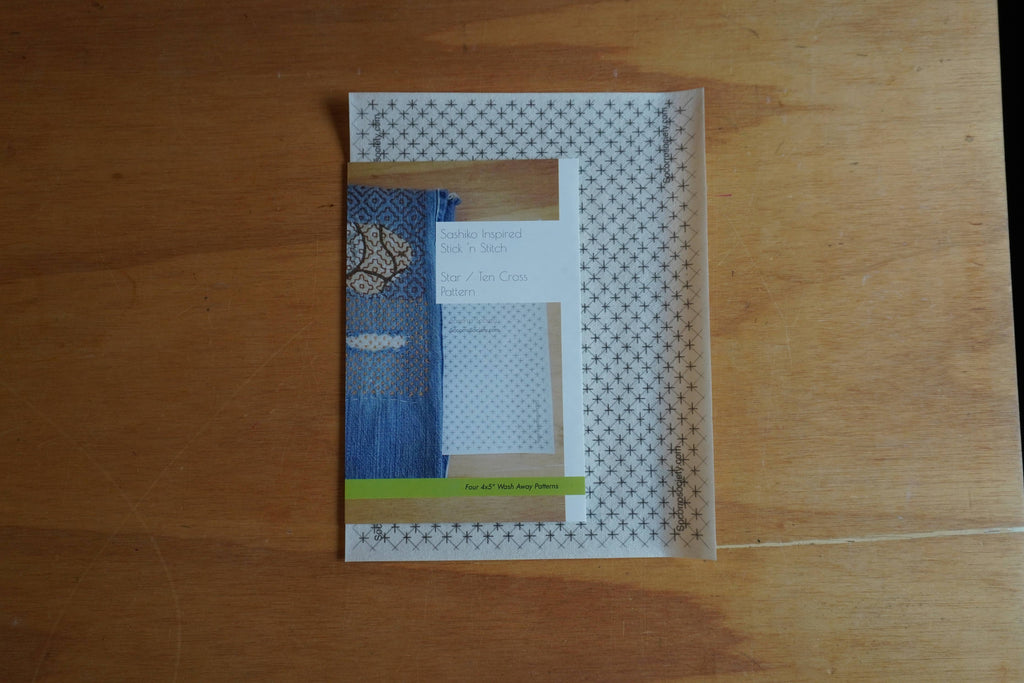 Socorro Society Sashiko Star/Ten Cross Stick 'n Stitch Pattern