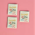 Handmade with Love and Some polyester sew-in label