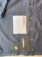 Diagonals geometric visible mending patterns from the Minimal Mending Series