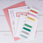 Wandering Peaks cross stitch kit by Caterpillar Cross Stitch, stitched in 8 DMC shades
