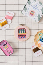 Sardines Cross Stitch Kit by Cotton Clara
