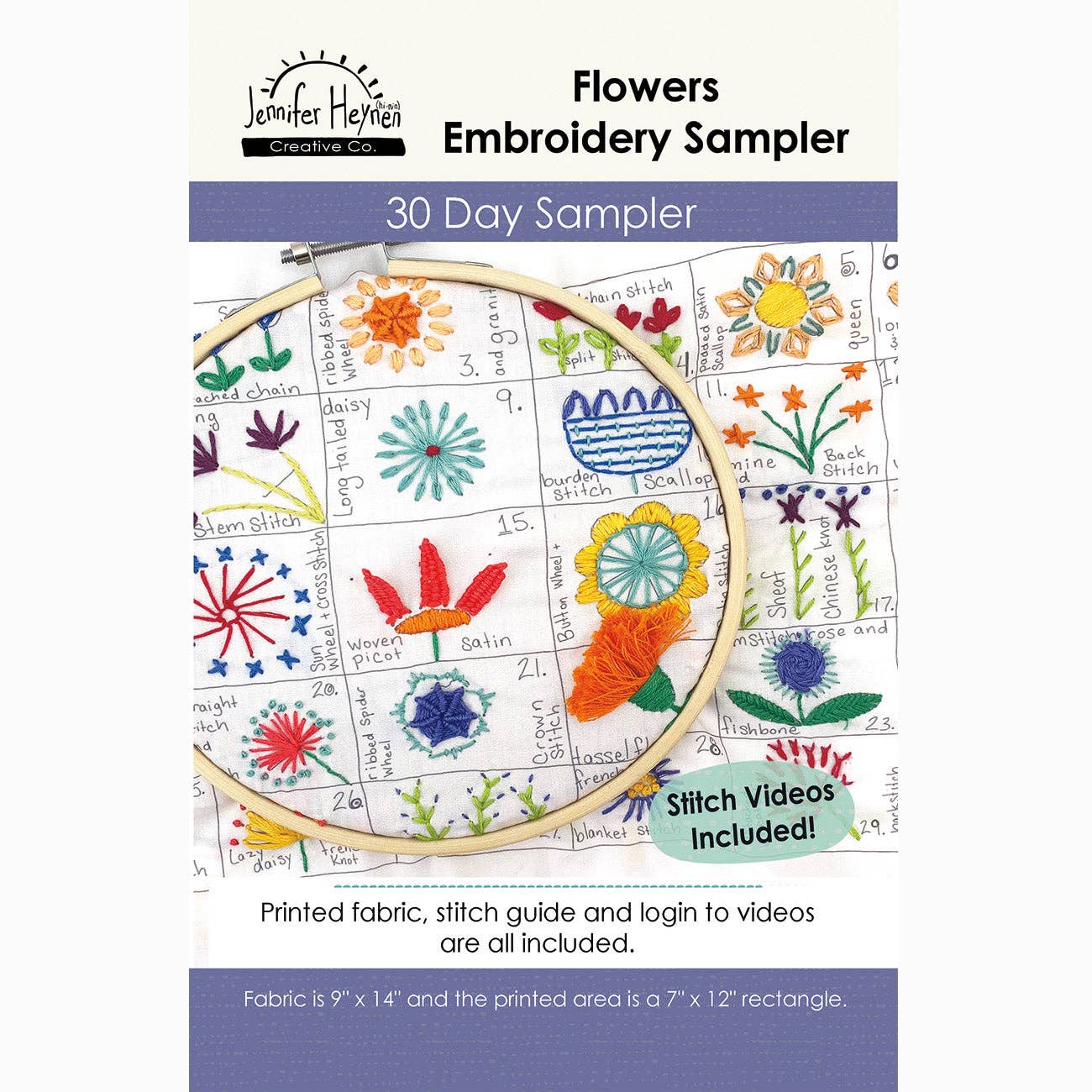 Flowers 30 Day Sampler by Jennifer Heynen