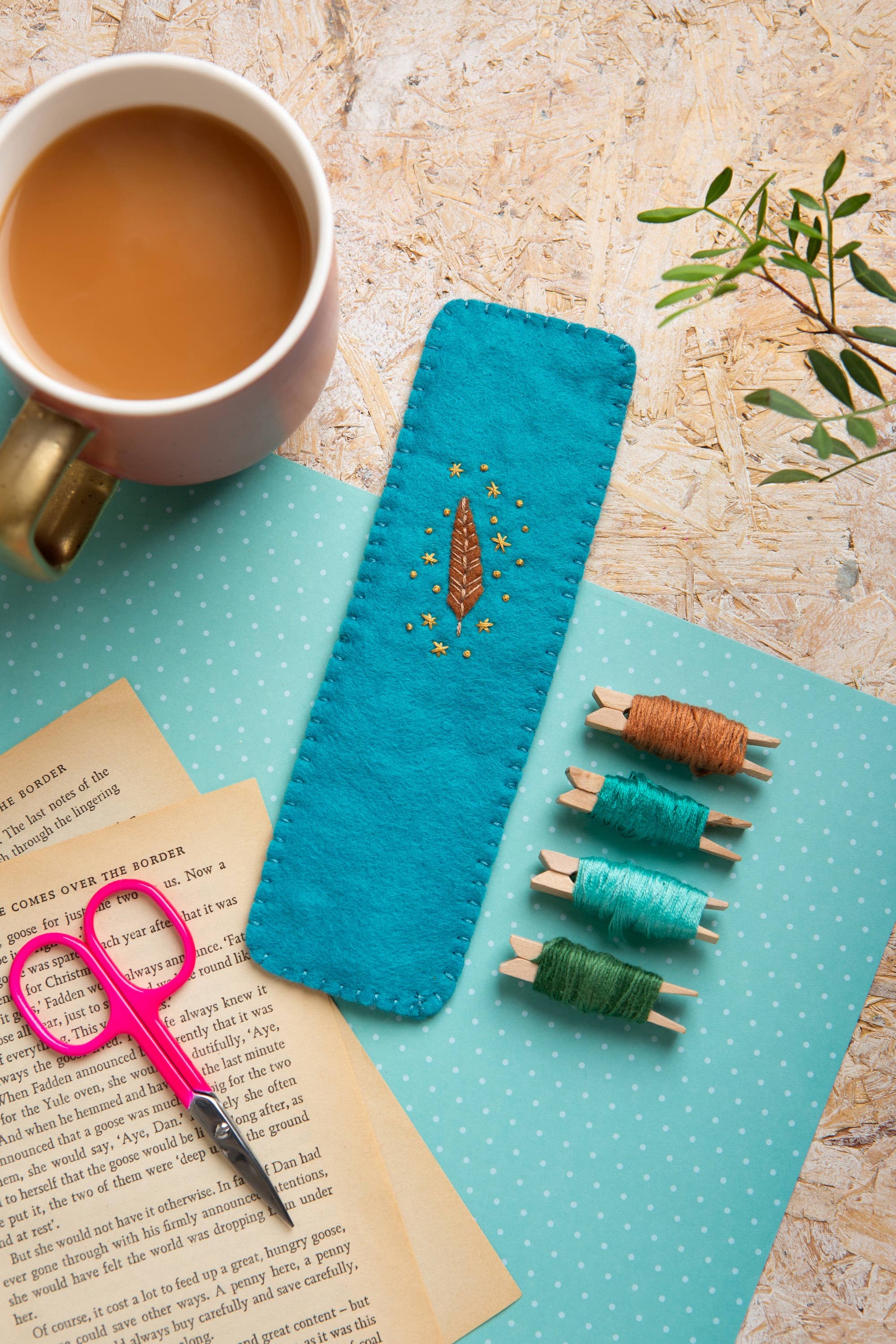 Owl Bookmark felt craft kit box