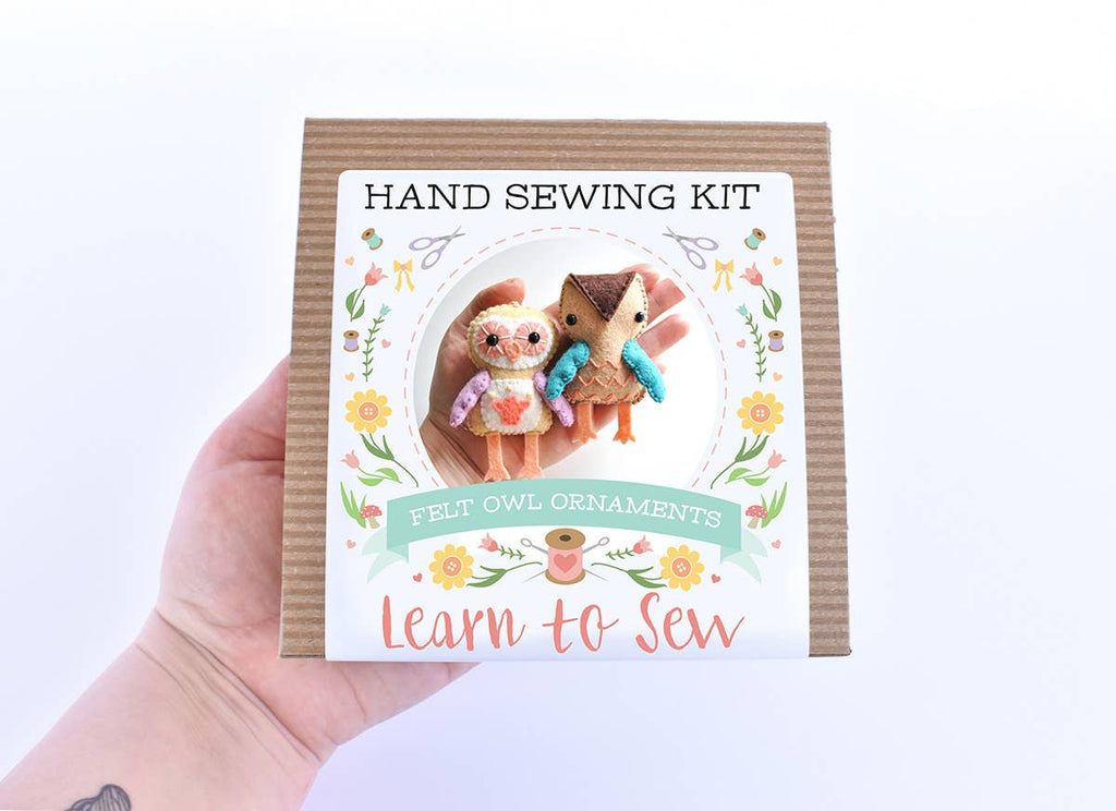 Felt Owl Ornament Sewing Kit by DelilahIris
