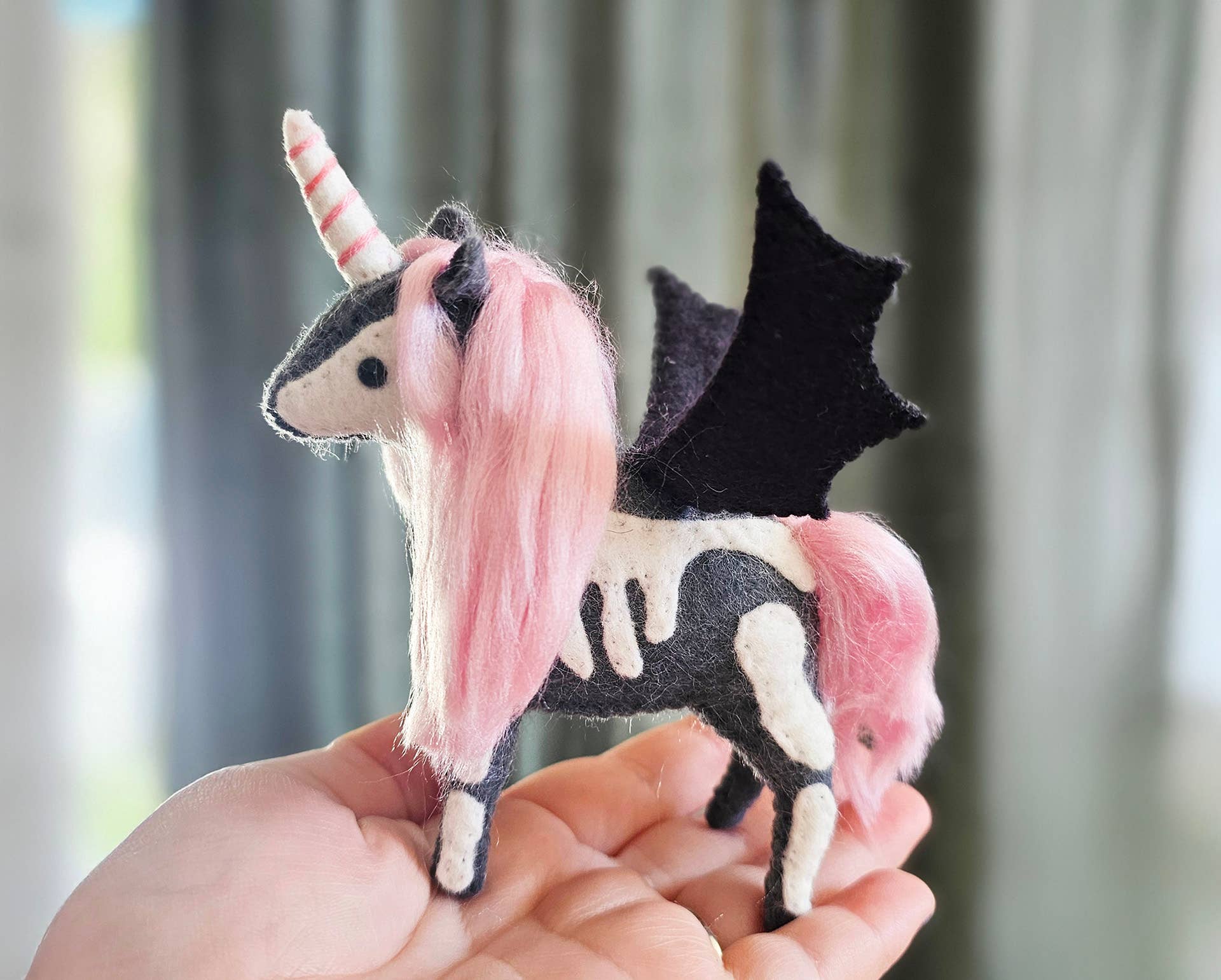 Baby Skeleton Unicorn Felt Sewing Kit by DelilahIris