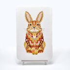 Mandala Rabbit chart packaging from Meloca Designs, printed on a single A3 sheet