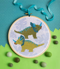 Triceratops Cross Stitch Kit