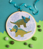 Triceratops Cross Stitch Kit