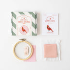 Cardinal Cross Stitch Kit by Cotton Clara