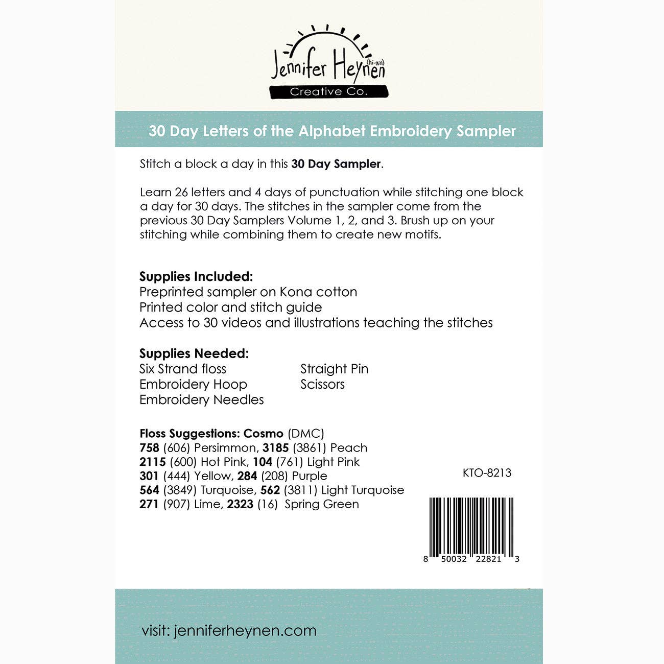 Letters of the Alphabet 30 Day Sampler by Jennifer Heynen