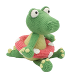 Klaas crocodile crochet kit, 22 cm finished amigurumi crocodile