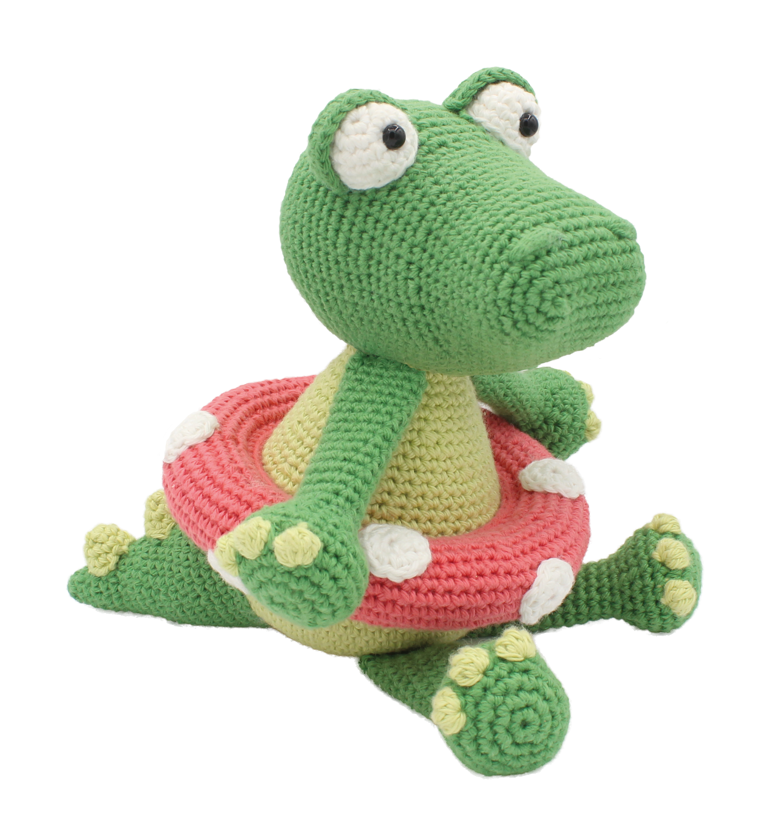 Klaas crocodile crochet kit, 22 cm finished amigurumi crocodile