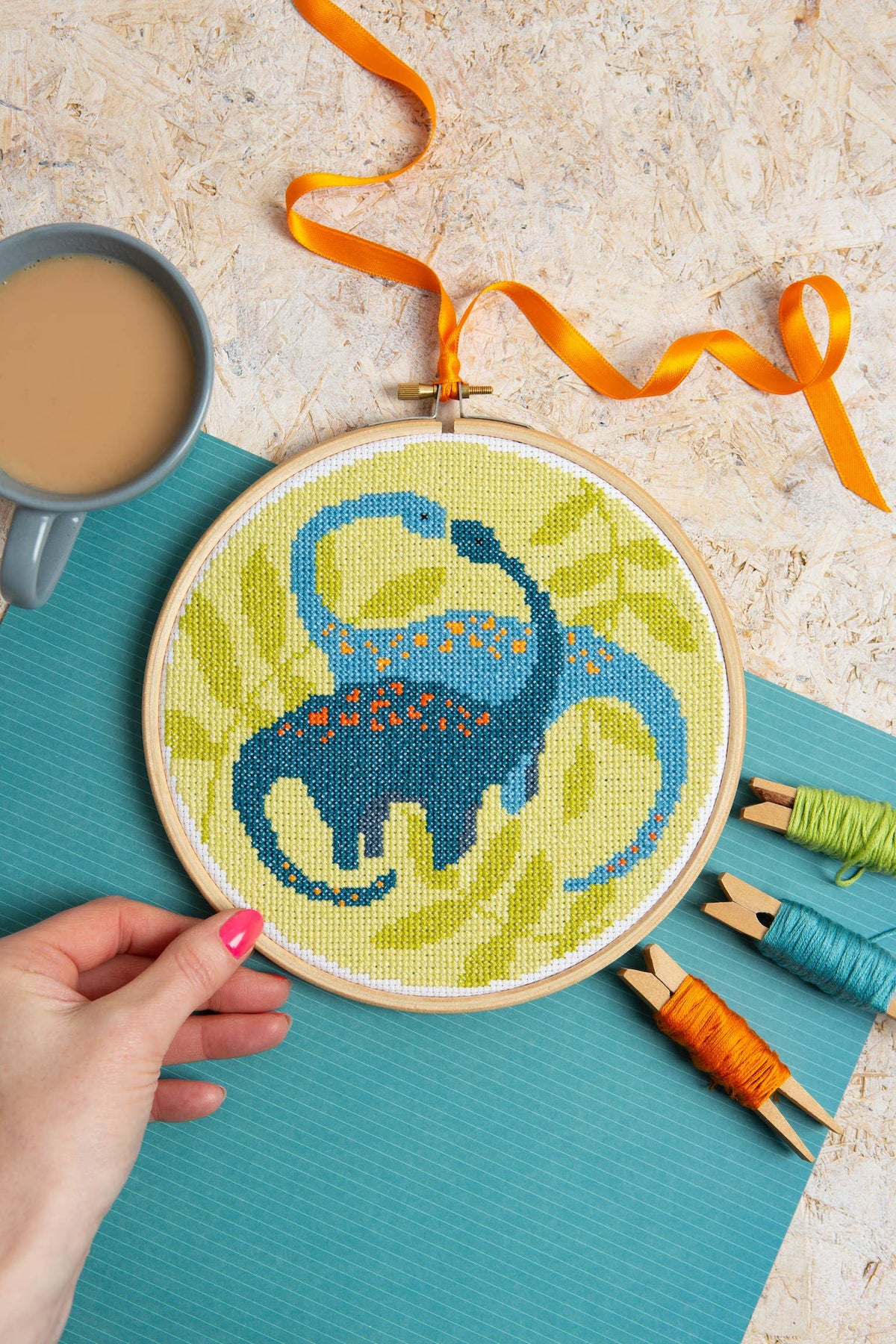 Diplodocus Cross Stitch Kit