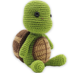Siem turtle DIY amigurumi kit with pattern, yarn, stuffing and safety eyes