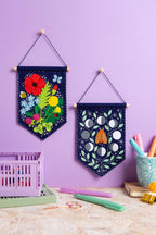 Wildflower Pennant felt craft kit box