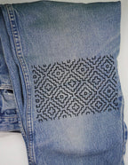 Socorro Society Sashiko Stick n' Stitch Hitomezashi Pattern