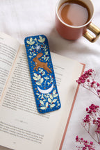 Hare felt bookmark stitched from wool and viscose felt