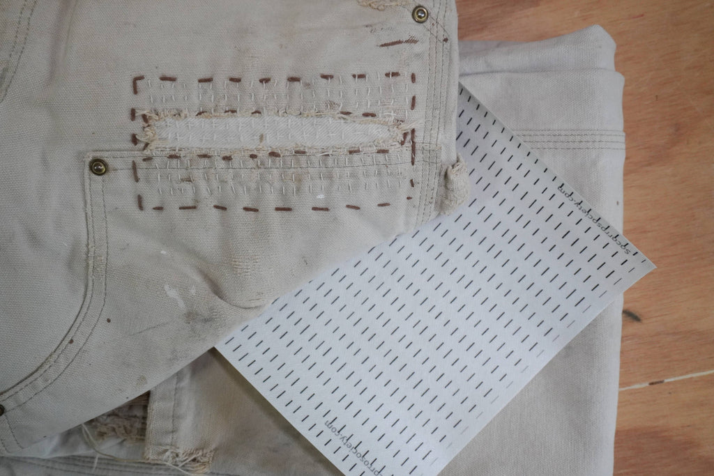 Socorro Society Visible Mending Stick N' Stitch Patterns- Beginners Starter Pack