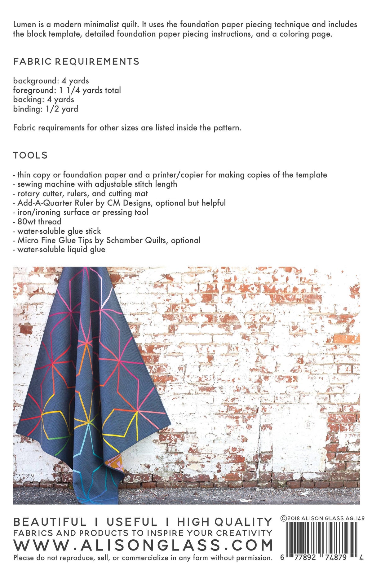 Lumen Quilt Pattern