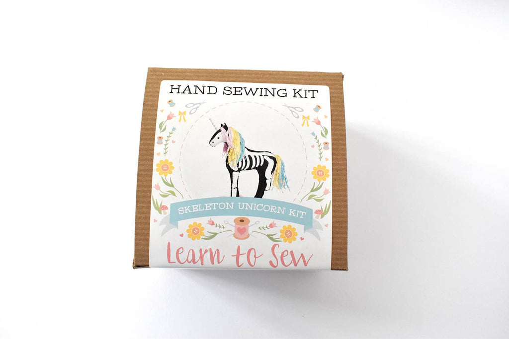 Skeleton Unicorn Felt Sewing Kit by DelilahIris