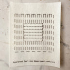 Eva Hesse post-minimalist grid motif transfer set for hand stitched visible mending