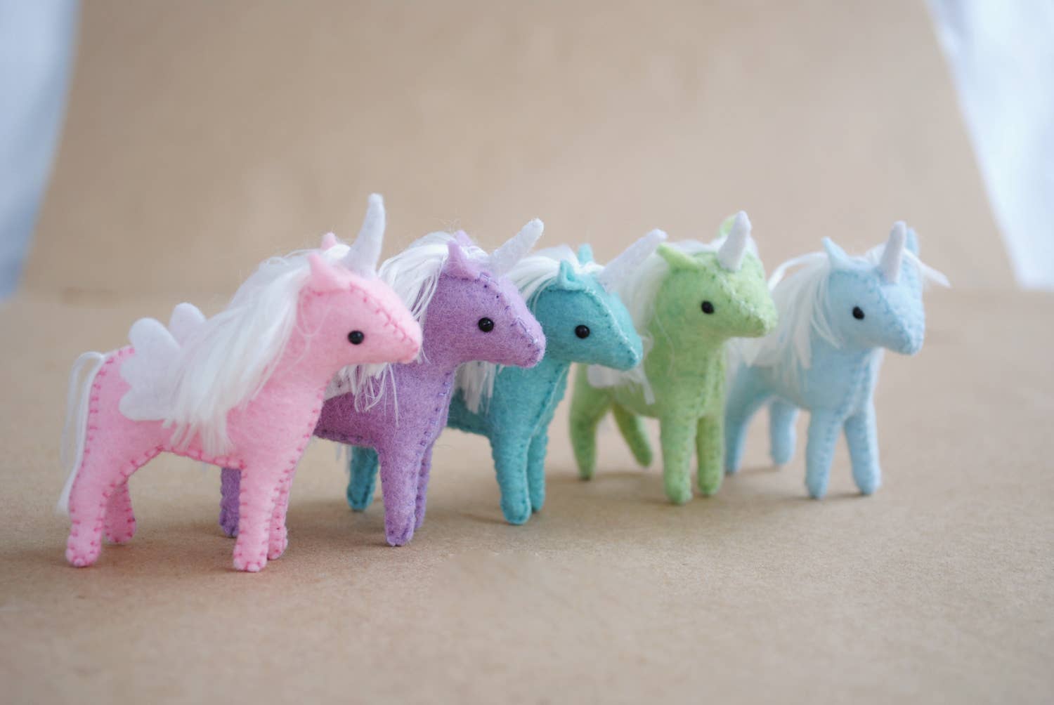 Tiny Felt Unicorn Sewing Pattern by DelilahIris