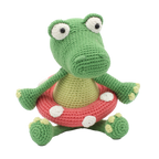 Klaas crocodile crochet kit, made in the Netherlands