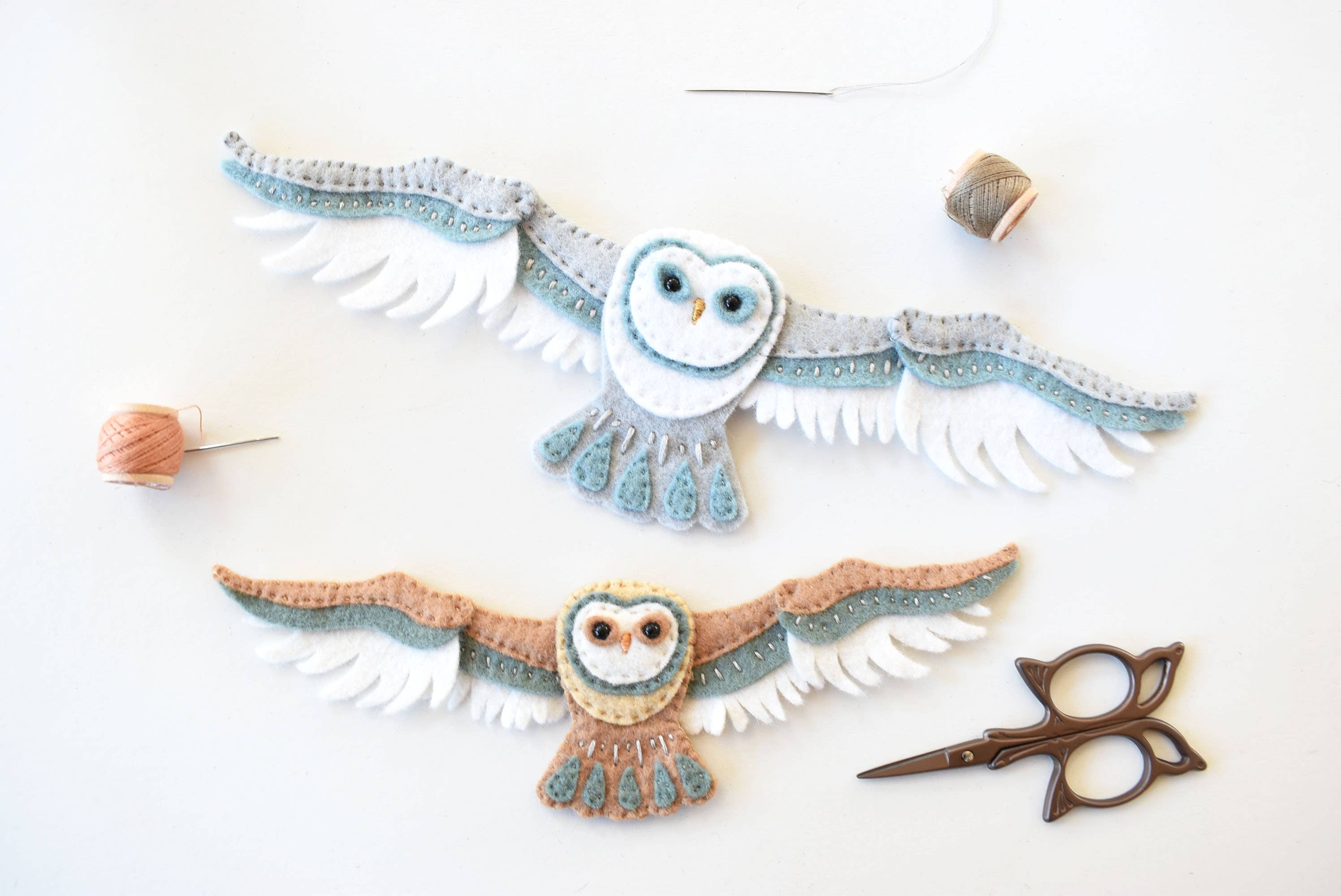 Felt Owl Ornament Sewing Pattern by DelilahIris