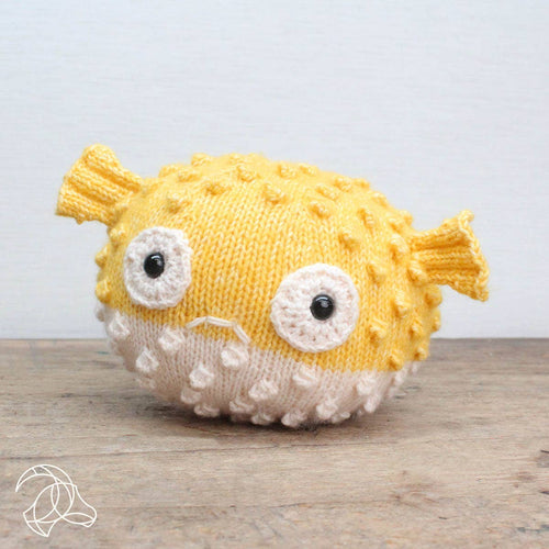 Bart Blowfish amigurumi knitting kit by Hardicraft